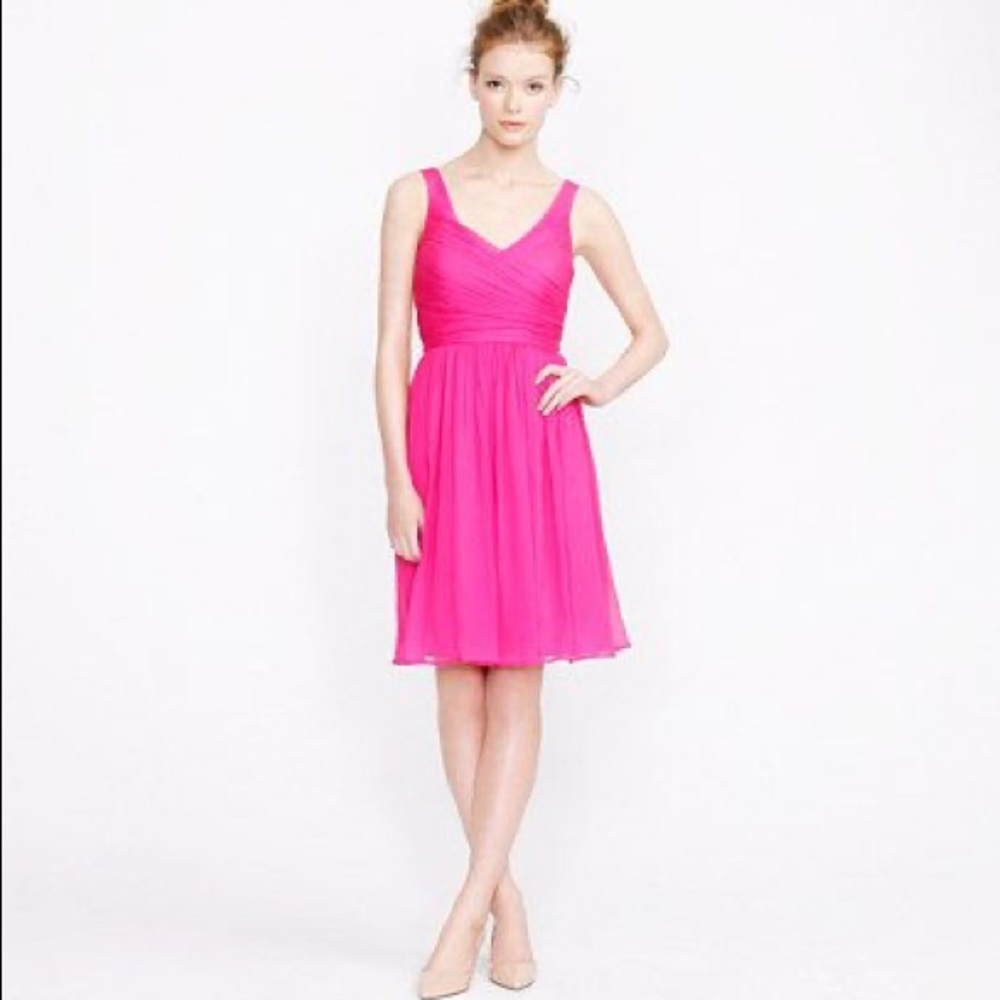 NWT J. Crew Heidi HTF Vintage Berry Pink Dress